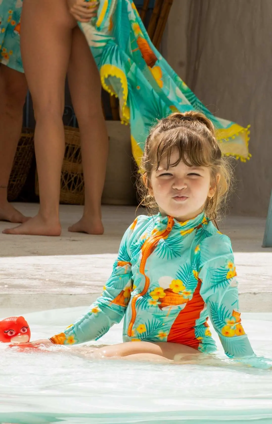 Vestido de baño buso manga larga para niña Issmar Beach